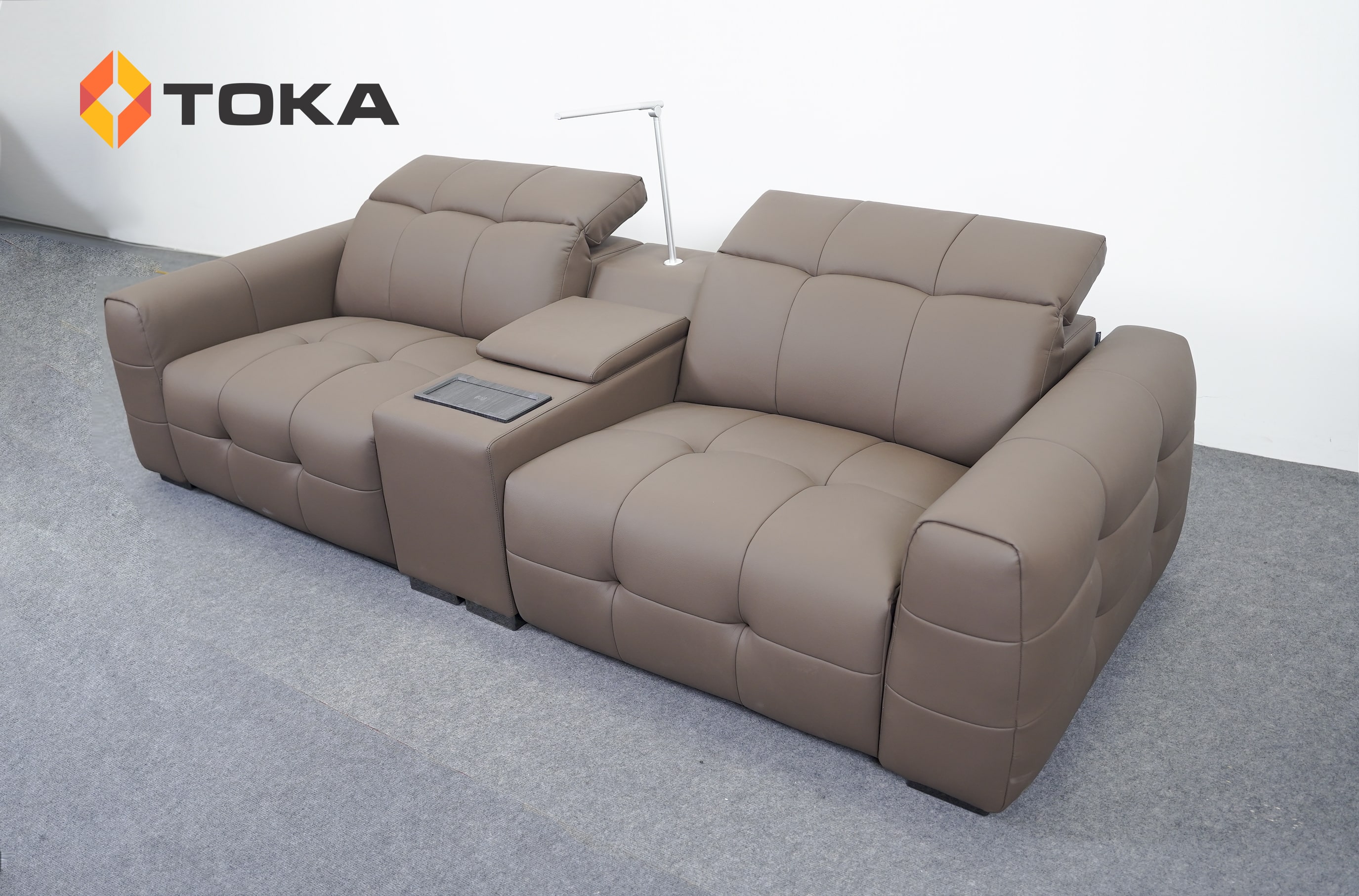 Sofa chỉnh điện da sinh thái 9032