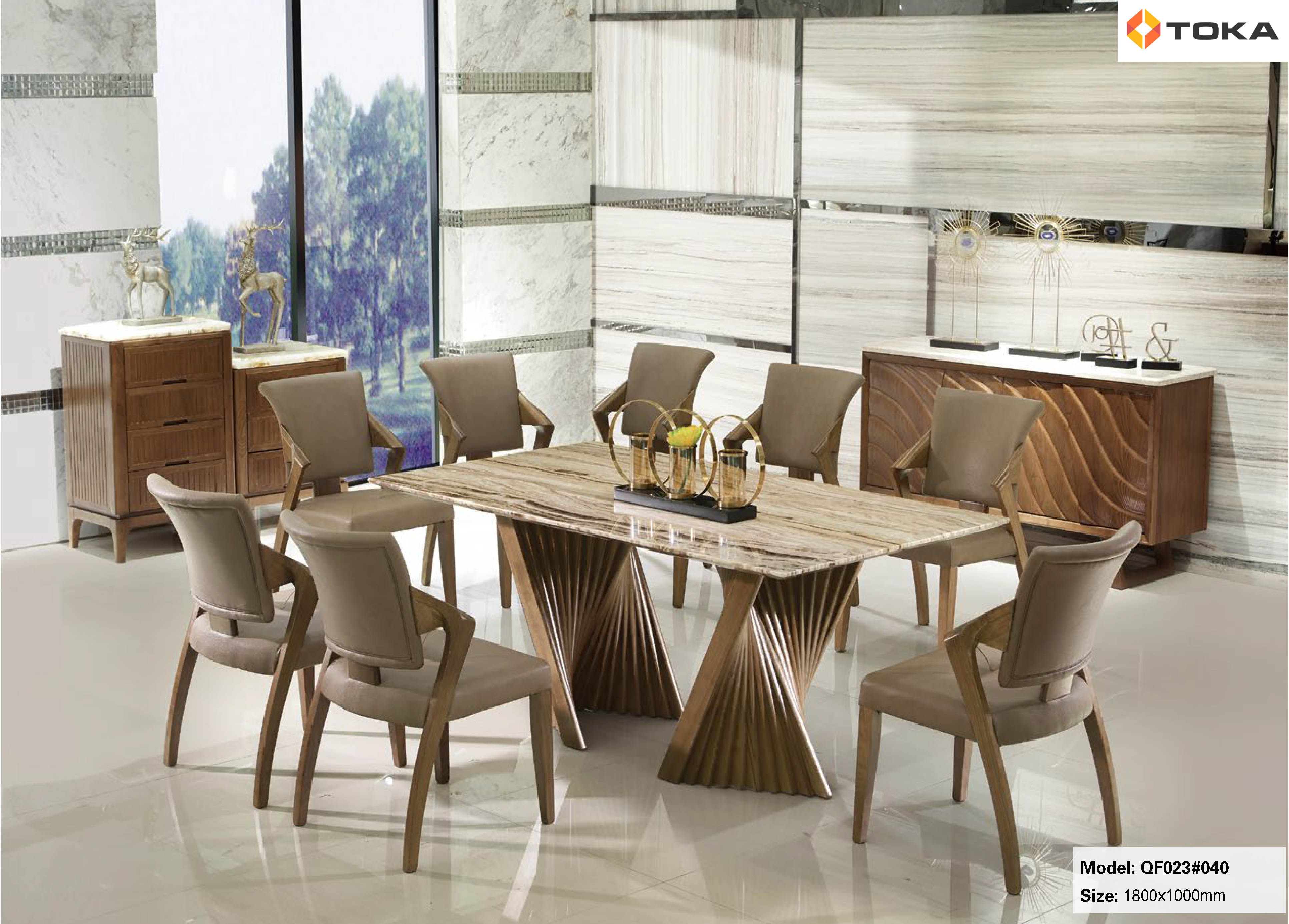 Bộ bàn ăn cao cấp QF023