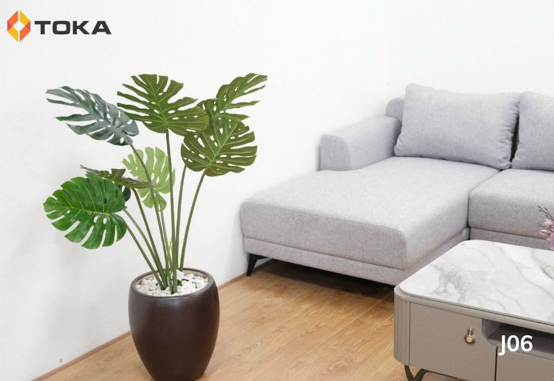 Sofa da nỉ J06 màu be