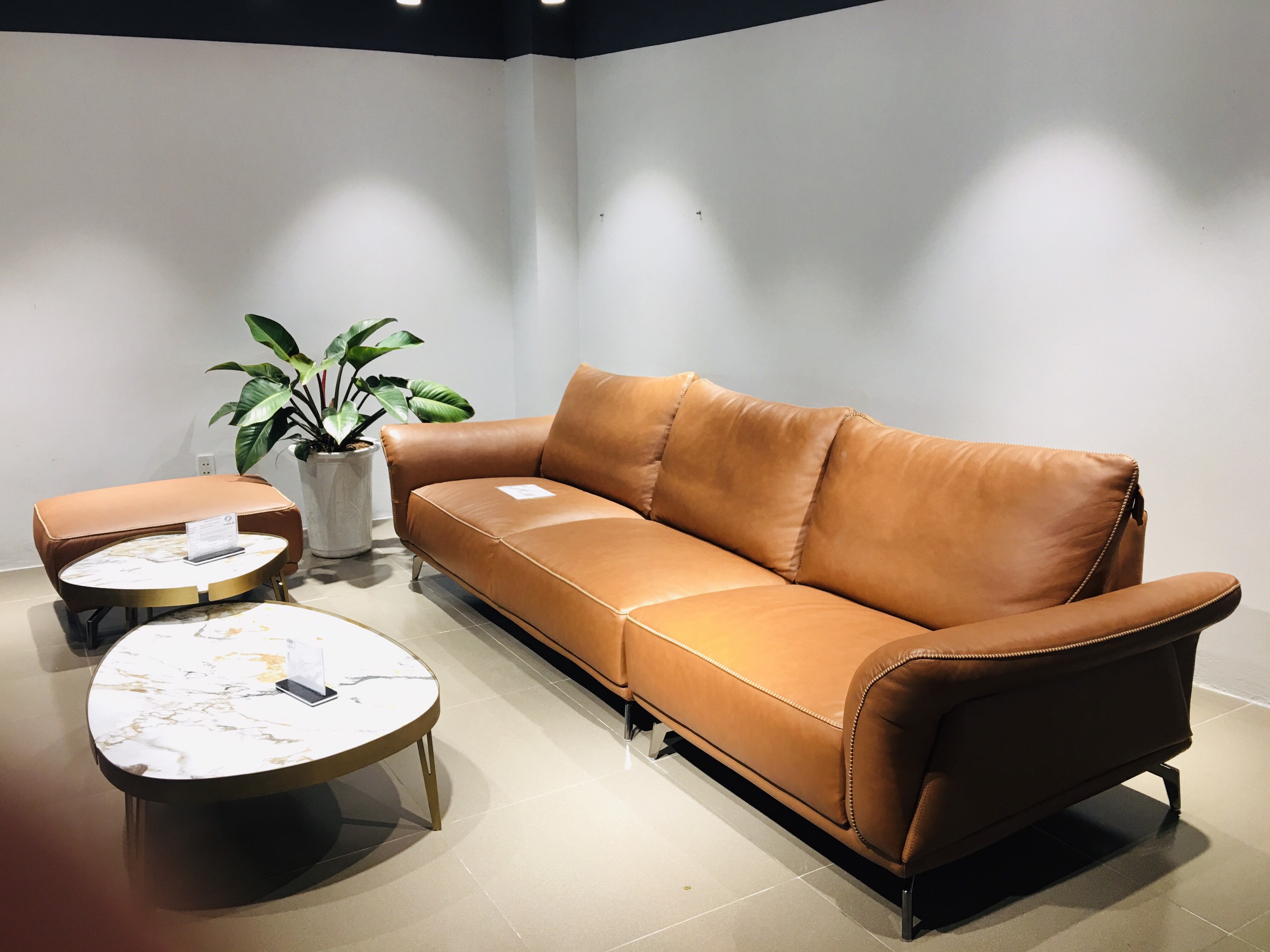 Bộ sofa da VERONA S-824/D6332 | Siêu thị Nội thất TOKA