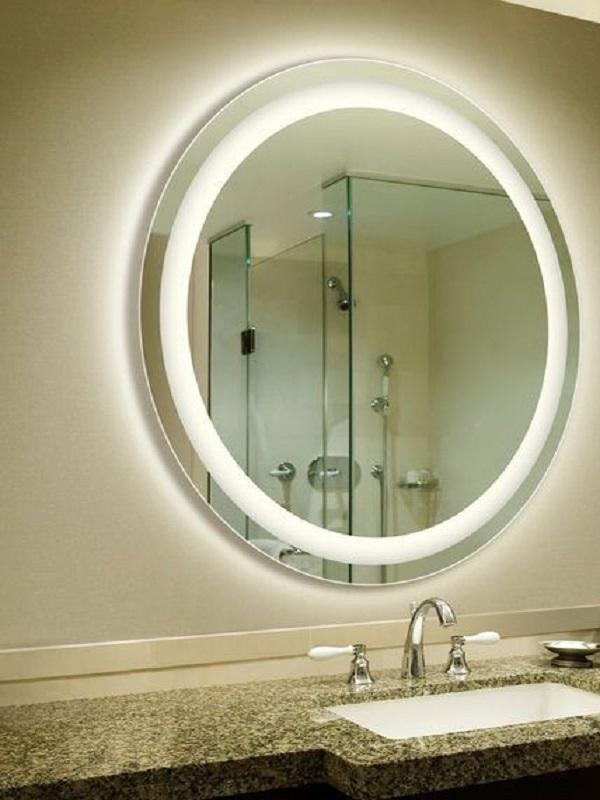 Gương phòng tắm đèn led với thiết kế tinh xảo, hiện đại