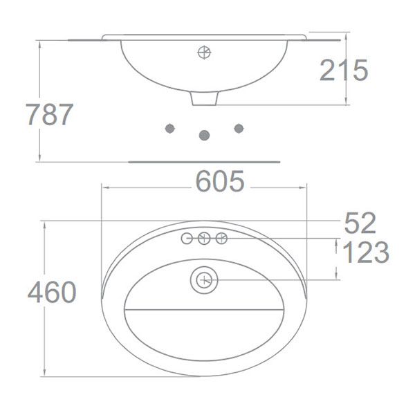 Chậu rửa lavabo đặt bàn American 0477-WT