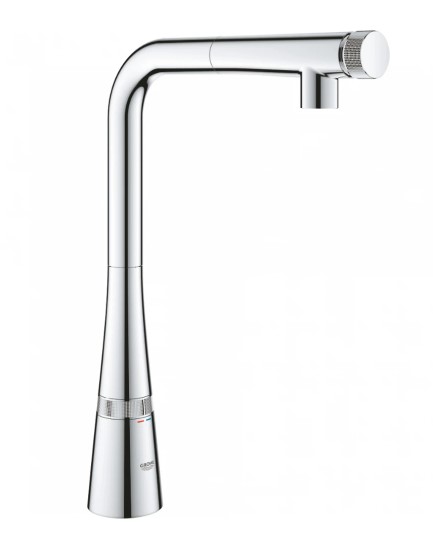 Vòi Rửa Chén Grohe 31593002 Zedra Smartcontrol Nóng Lạnh Rút Dây