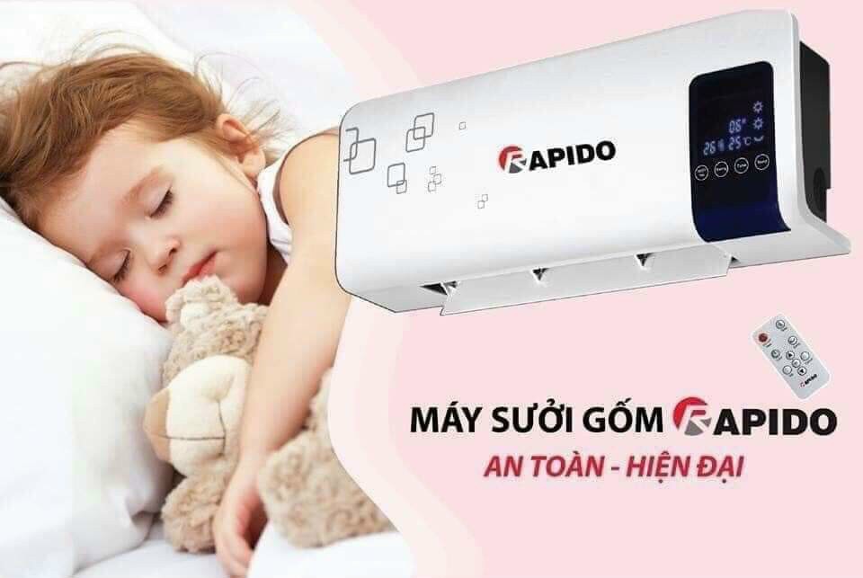 Máy sưởi gốm Rapido RCH2000-D