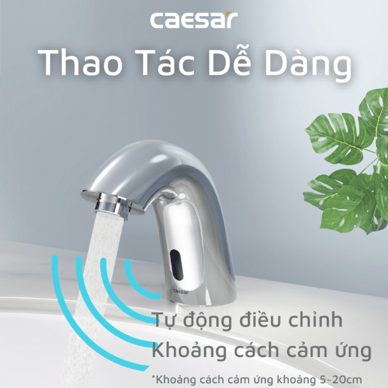 Vòi rửa lavabo cảm ứng Caesar A911