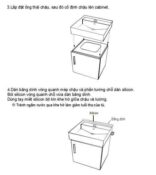 Tủ chậu cabinet phòng tắm Inax CB0504-5QF-B