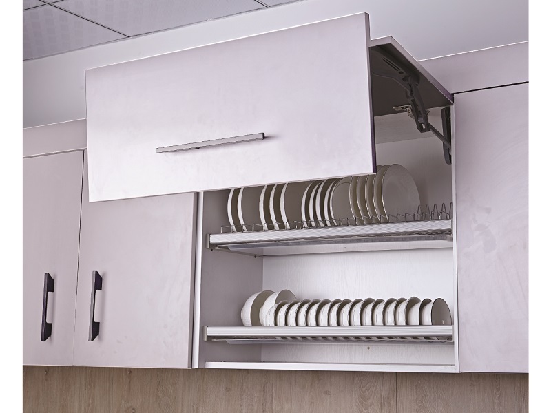 Giá bát cố định 2 tầng nan Inox 304 mờ (H-BD1590S)