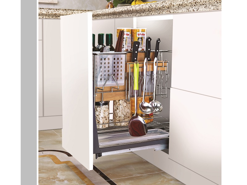 Giá dao thớt inox bóng nan tròn (H-DT1140)