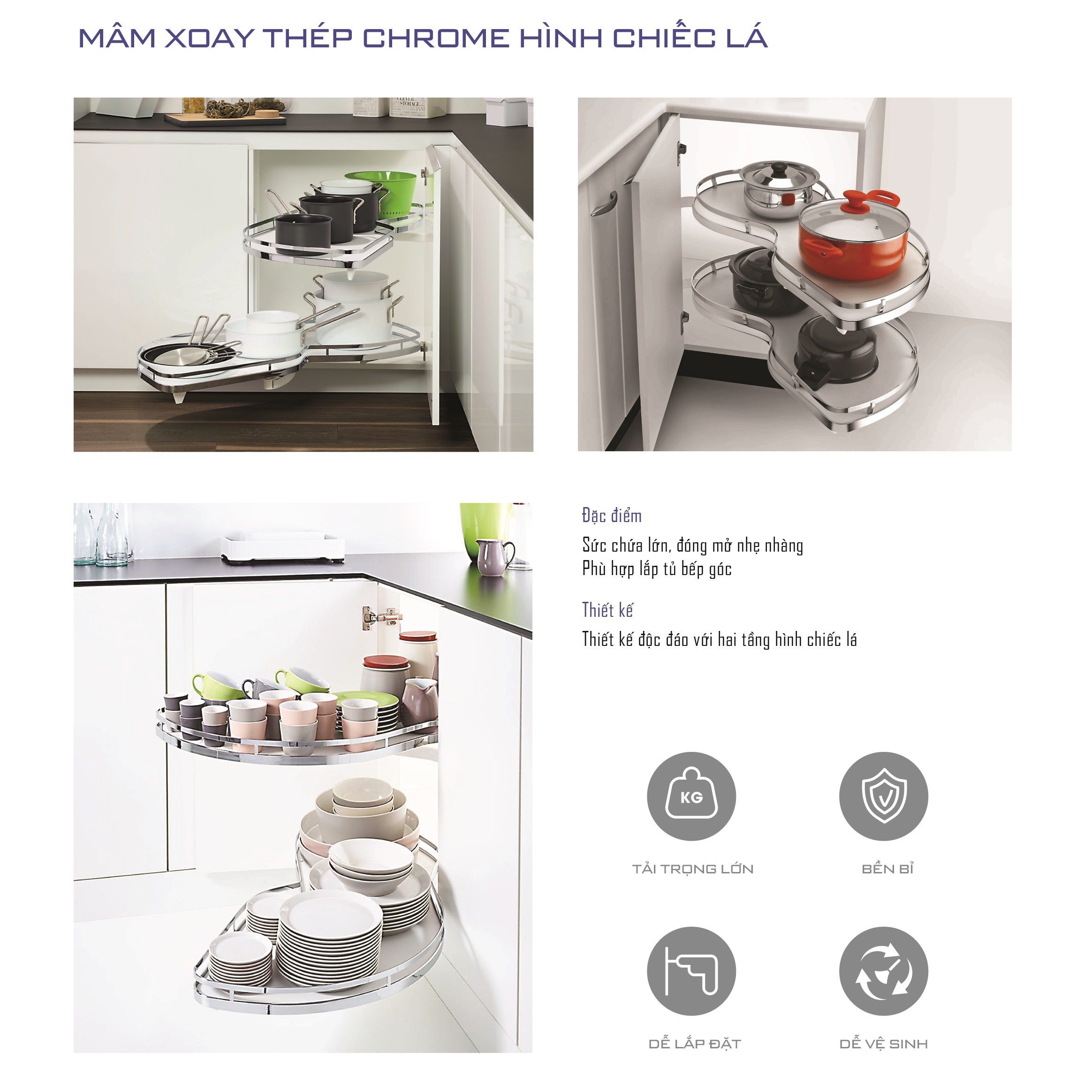 Giá góc hình lá mở trái (H-LC103L)