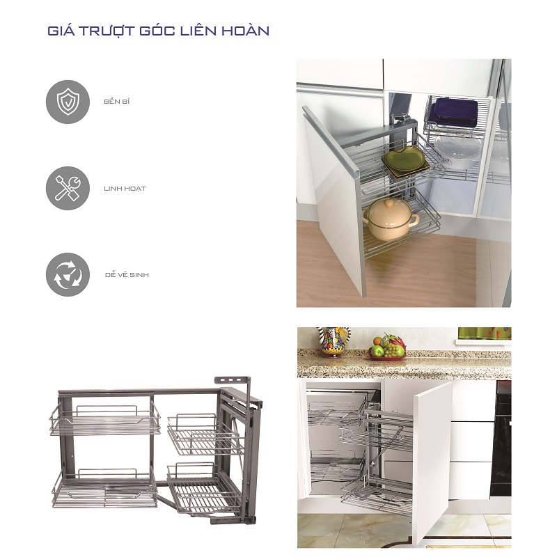 Giá góc liên hoàn dạng nan (H-GC110)