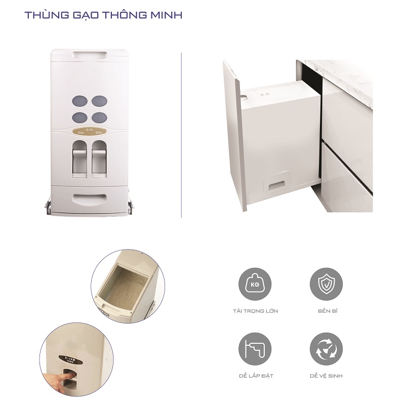 Thùng gạo gắn cánh (H-GC300)