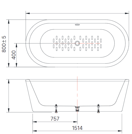 Bồn tắm đặt sàn Inax BF-1757V