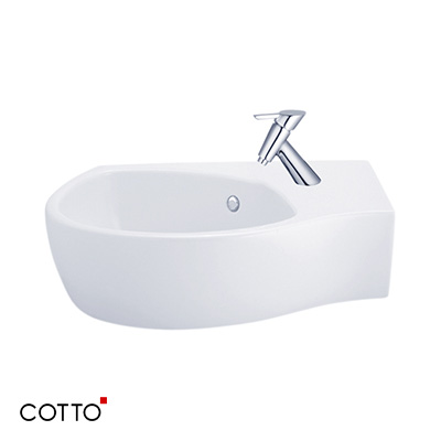 Chậu lavabo góc treo tường COTTO C02797