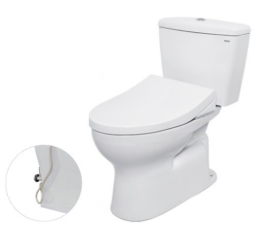 Bồn Cầu TOTO CS300DRE4 Hai Khối Nắp Cơ