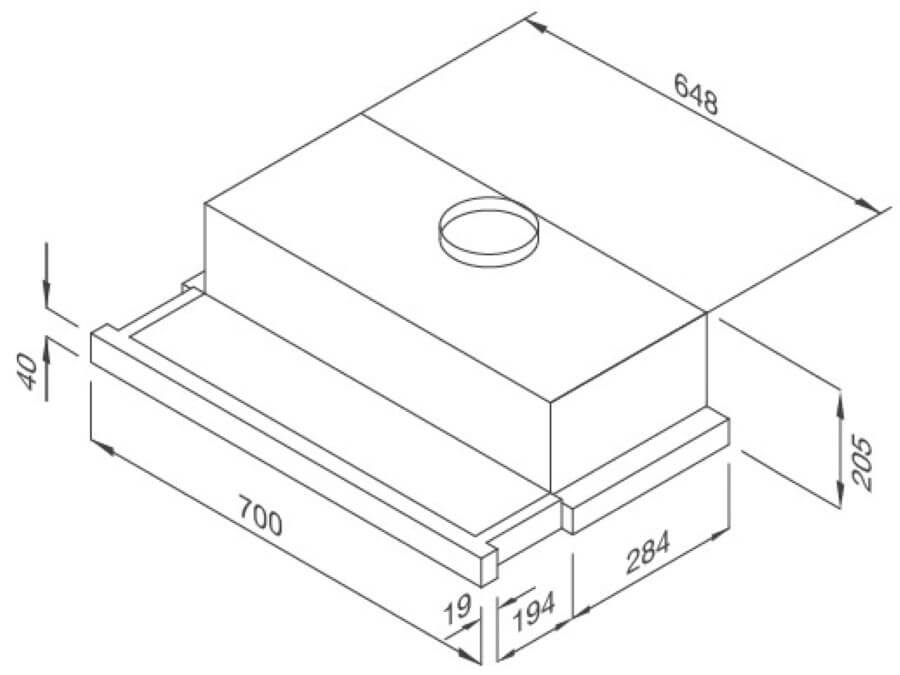 Máy hút mùi MH 70BTC