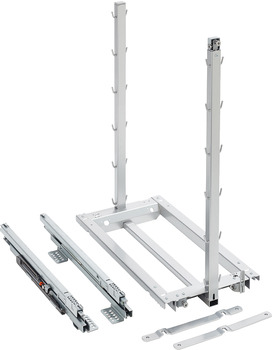 Giá gia vị Kessebohmer Hafele 300mm màu đen 545.11.962