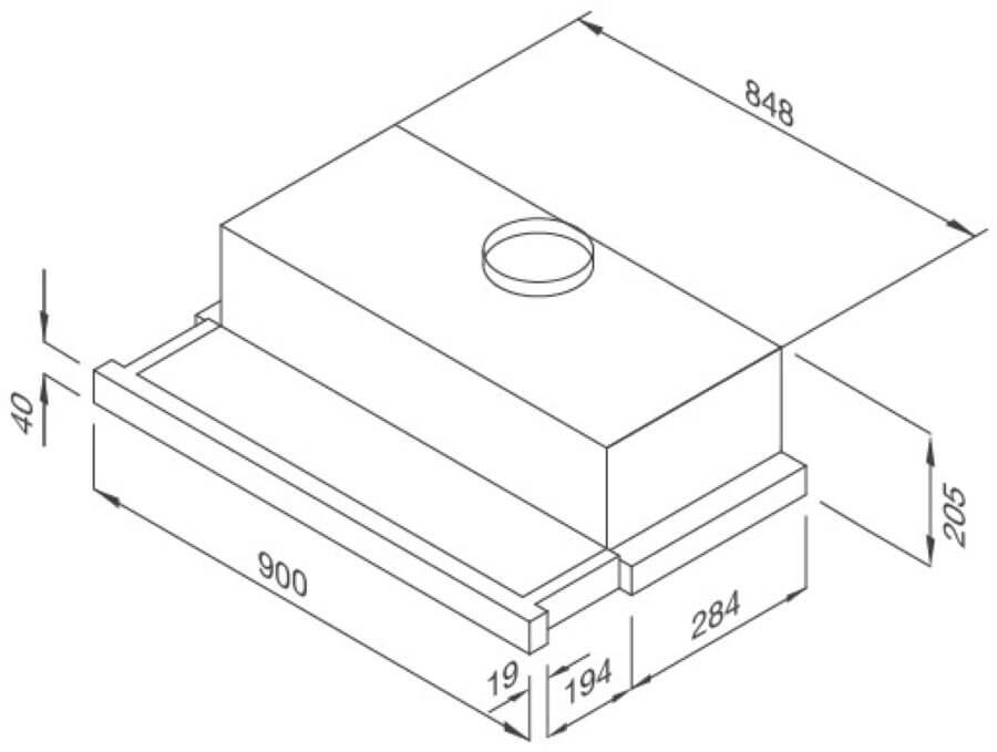 Máy hút mùi MH 90BTC
