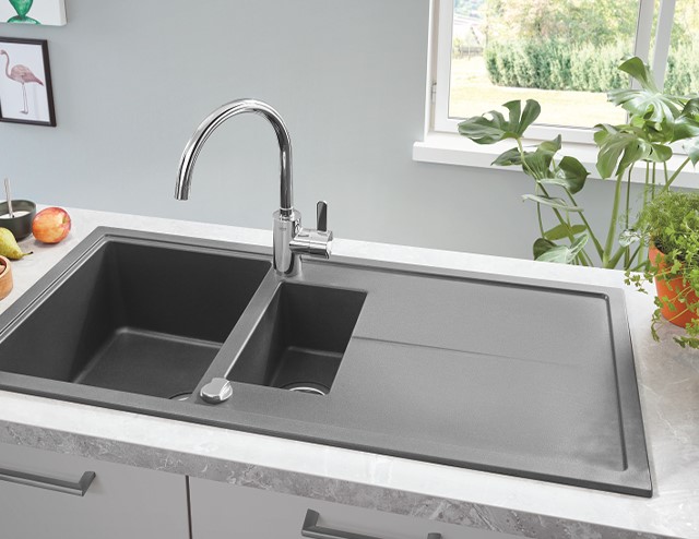Vòi rửa bát GROHE 32843002 nóng lạnh