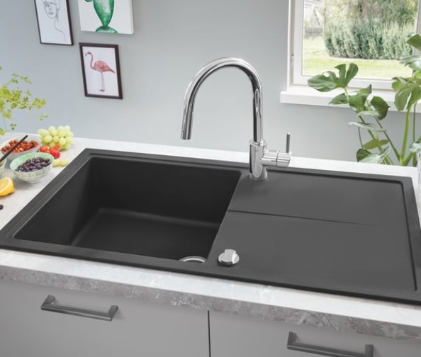 Chậu Rửa Bát 1 Hố Có Bàn Nhập Khẩu Đức Grohe 31641AP0