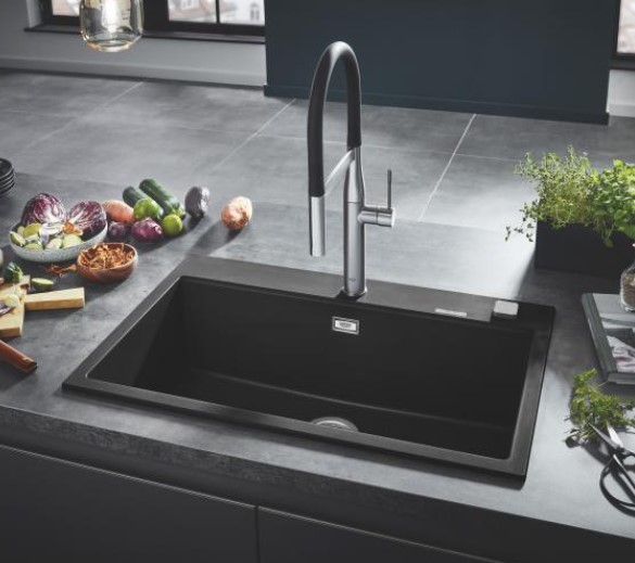 Bồn Rửa Chén Grohe 31652AP0 Composite 1 Hộc K700 780x510 mm