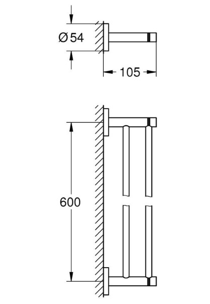 Thanh vắt khăn GROHE 40802001