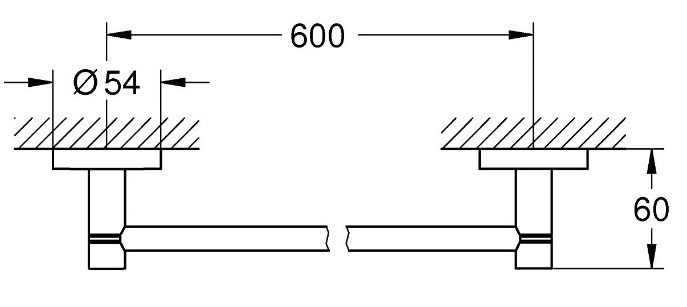 Thanh Treo Khăn Grohe 40366001 Essentials