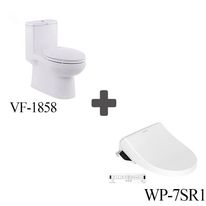 Bồn cầu American một khối VF-1858PR nắp rửa Pristine Star