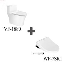 Bồn cầu American một khối WP-1880PR nắp rửa Pristine Star