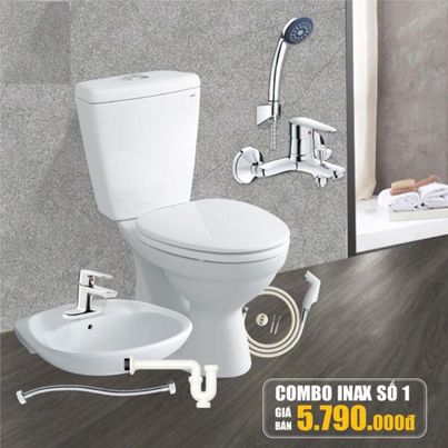 Combo thiết bị vệ sinh Inax số 1