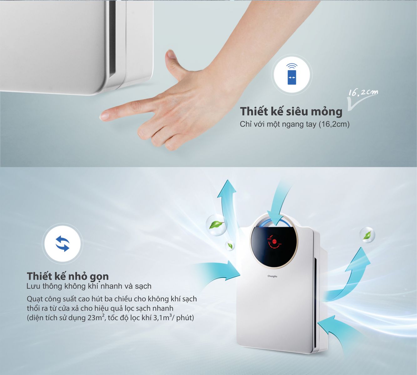 Máy lọc không khí Chungho Iguassu A200 GAP-07H2030