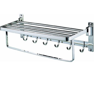 Vắt khăn giàn có móc áo inox Geler 376A