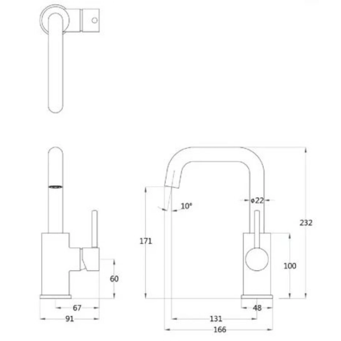 Vòi Lavabo Caesar B520CU Nóng Lạnh