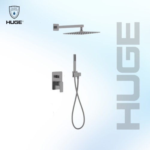 Sen tắm nhiệt độ âm tường màu xám Huge H-STE29M
