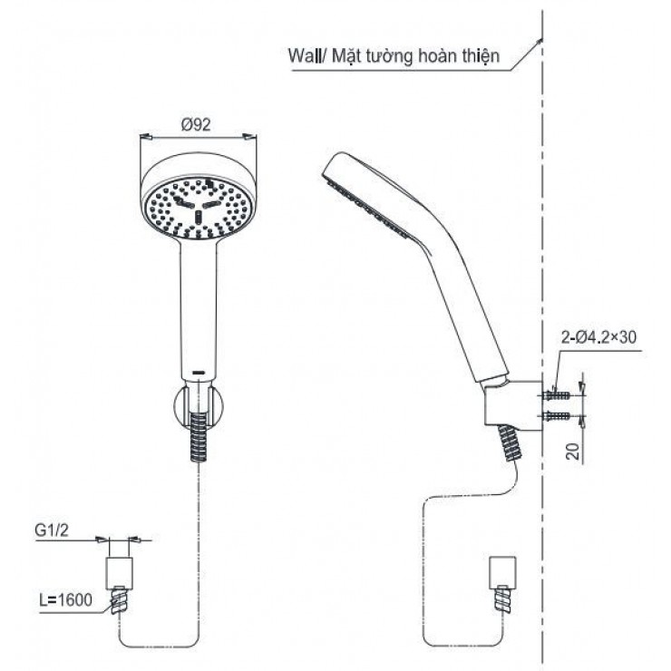 Tay Sen TOTO TBW07011A 90mm