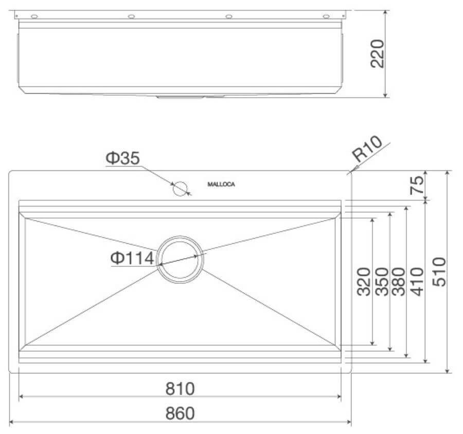 CHẬU MALLOCA SLIDE MS 861