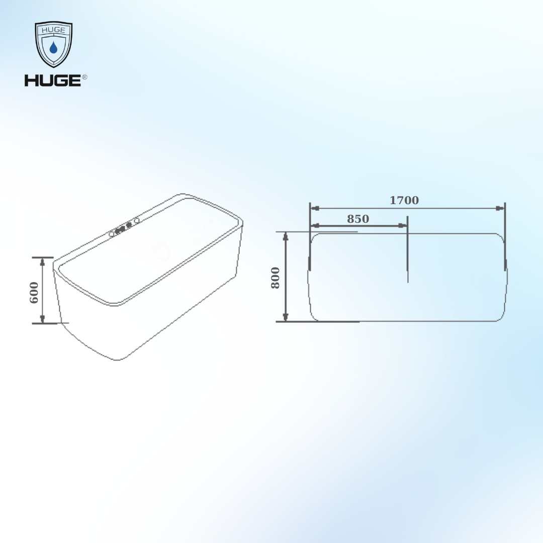 BỒN TẮM MASSAGE HUGE H-BT2305