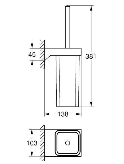 BỘ LÀM SẠCH TOLET GROHE 40857000