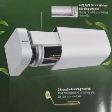 Bình nóng lạnh Panasonic DH-15HAM không cần bảo trì