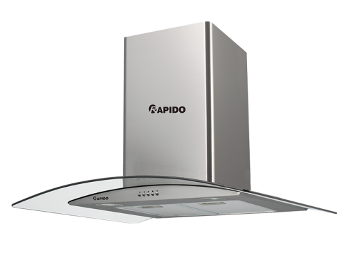 Hút mùi Rapido RH-700CM kính cong, điều khiển cơ