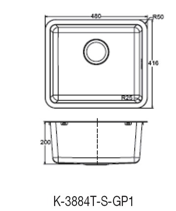 Chậu rửa bát Kohler K-3884T-S-NA