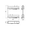 Giá chai lọ Hafele 549.20.890 - Cho tủ rộng 150 mm