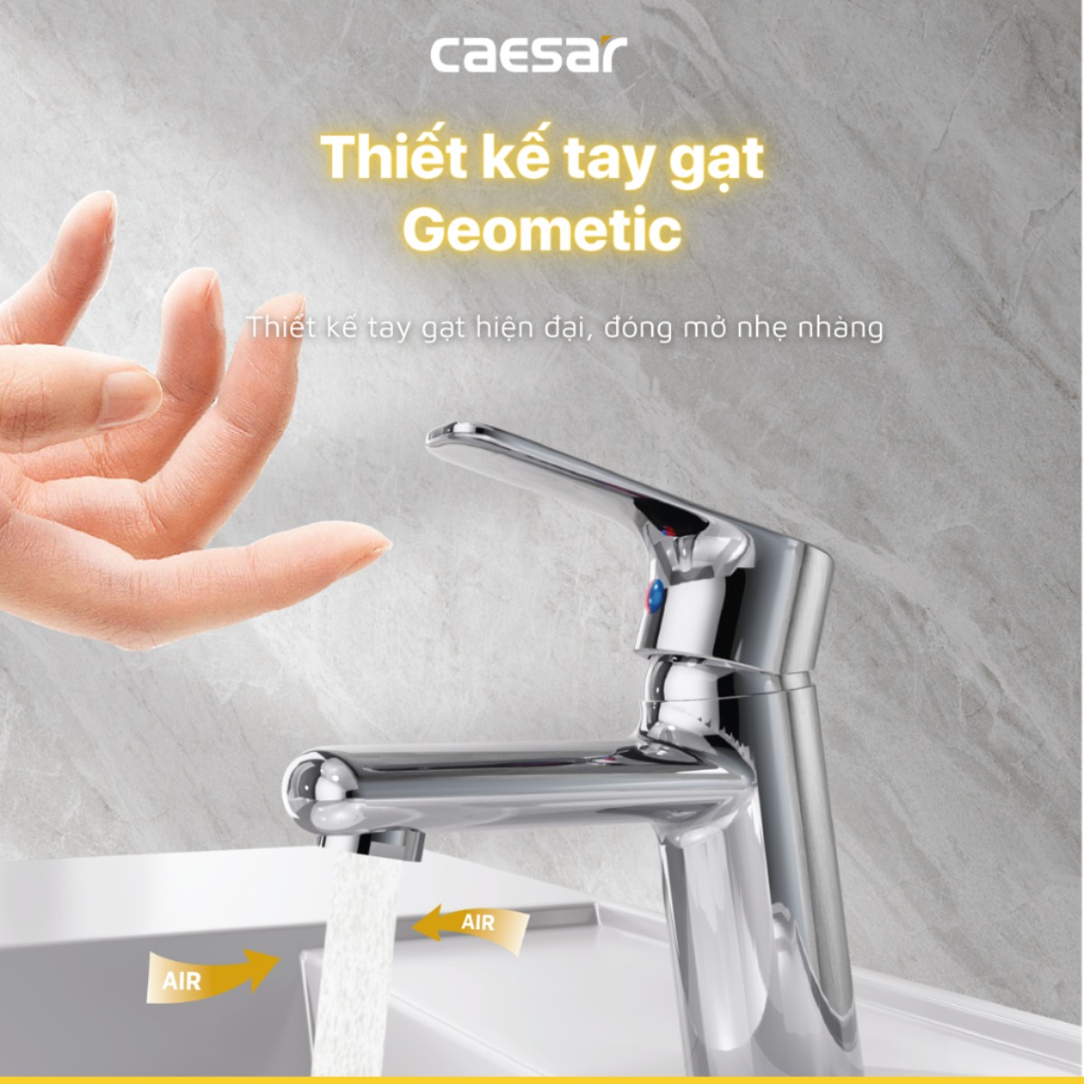 Vòi rửa lavabo nóng lạnh CAESAR B430CU