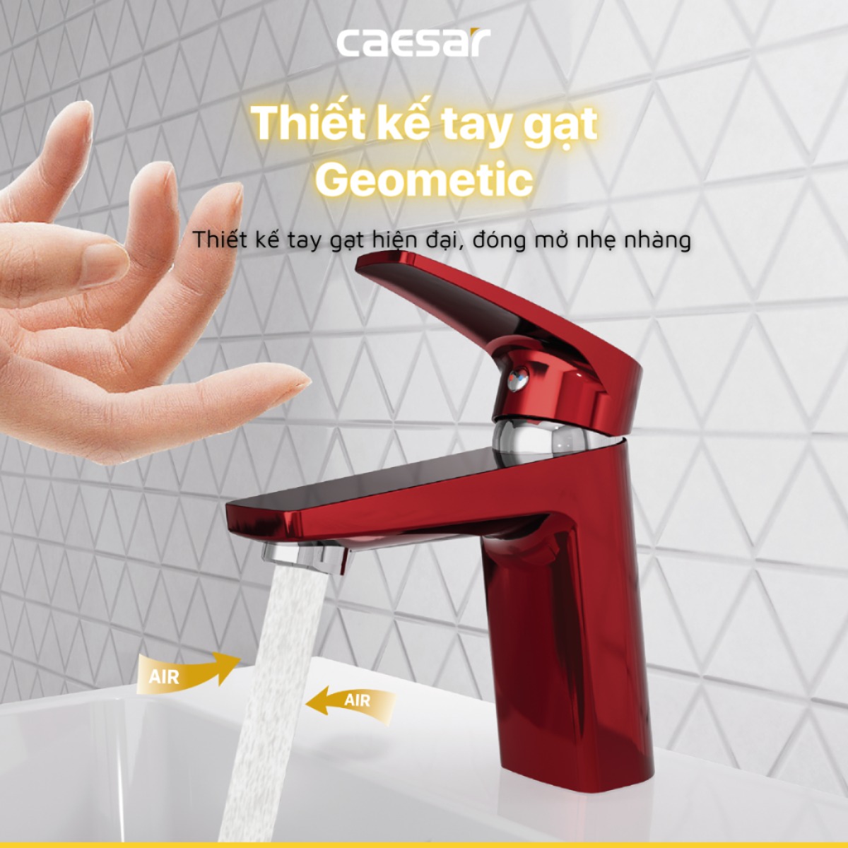 Vòi Lavabo Caesar B390CRU Nóng Lạnh