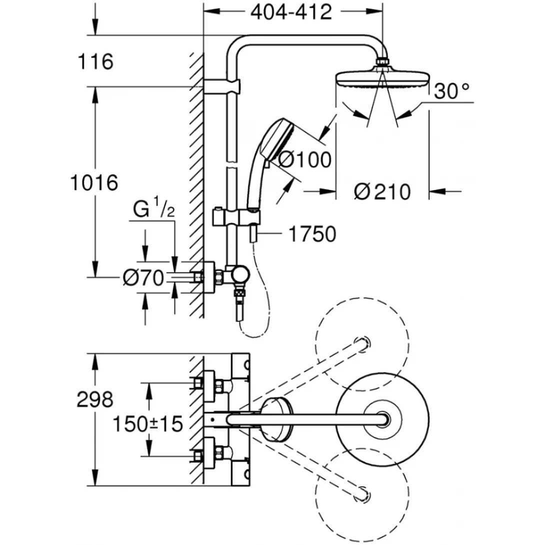 Sen cây nhiệt độ GROHE 27922001
