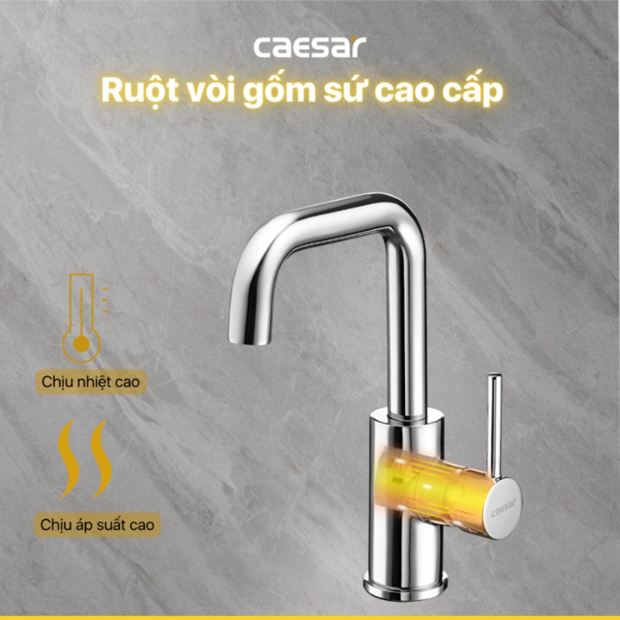 Vòi Lavabo Caesar B520CU Nóng Lạnh