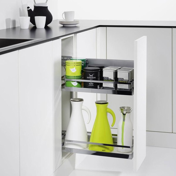Giá gia vị Kessebohmer Hafele 400mm loại mở phải 545.53.764