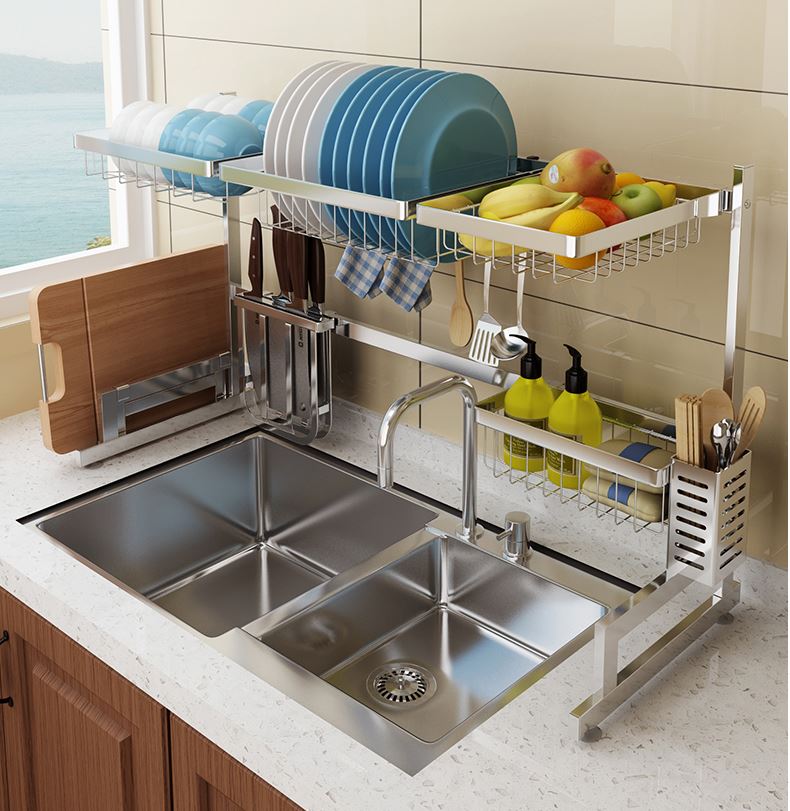 Giá bát trên chậu rửa Inox 304 SV - BC4-86