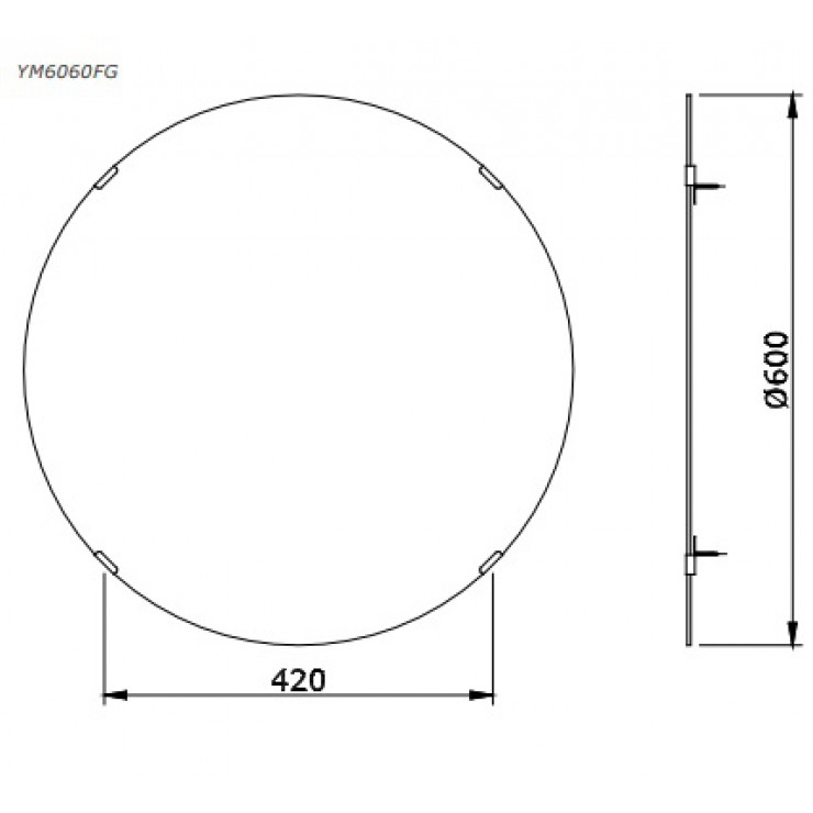 Gương Phòng Tắm TOTO YM6075FA Chống Mốc
