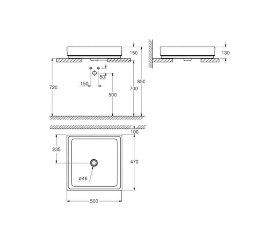 Lavabo đặt bàn GROHE 3948100H