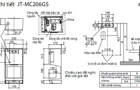 Máy sấy tay Mitsubishi Electric JT-MC205JS-W-NE( Nhật Bản)